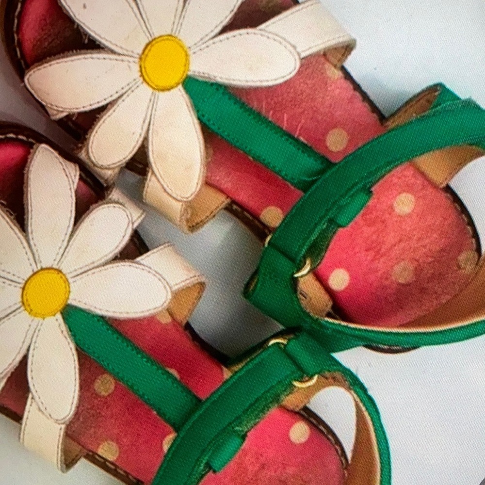 Featuring playful floral design shoes